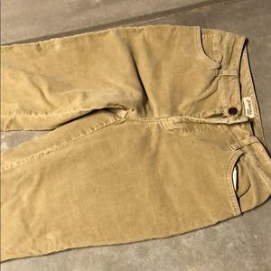 Corduroy tan stretch jeans  bootcut